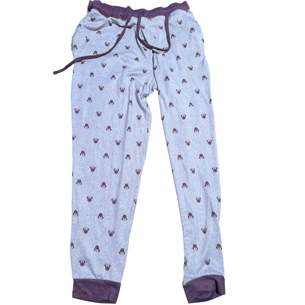 Disney Minnie Mouse Cozy Pajama Set, Purple Brushed Knit, Women's Large - Picture 4 of 6